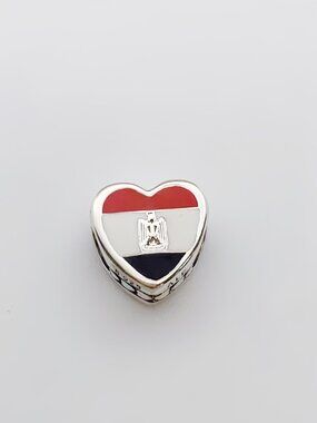 pandora EGYPI Flag I Love EGYPI Heart Charm